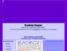 Tablet Screenshot of brookingsshopper.com